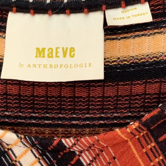 Maeve by Anthropologie Parkside Knit Jersey Striped Midi Dress Size M - Picture 9 of 14